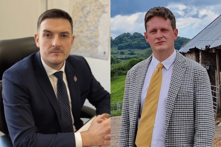 James Evans MS (left) has accused David Chadwick MP (right) of playing political games