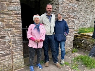 The 3 artists exhibiting at Llanelieu Church