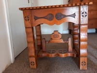 Commemorative handmade table used in VE Day 80 celebrations