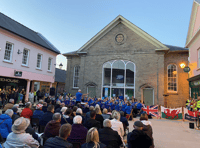 Brecon Town Concert Band perform 'The Great Escape' for VE Day