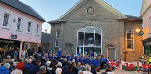 Brecon Town Concert Band perform 'The Great Escape' for VE Day