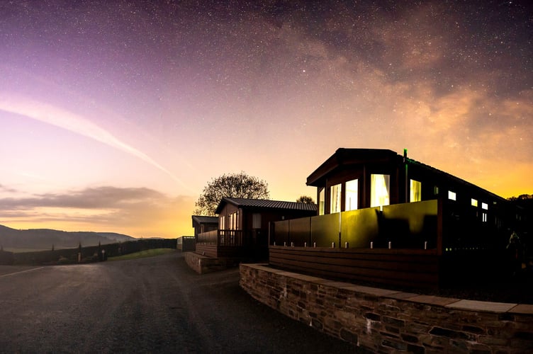 Under the stars are Rockbridge Caravan Park in Presteigne
