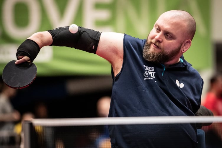 Rob Davies claimed a silver medal in the men’s class 1 singles event