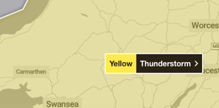 Possible thunderstorm to hit Wales this afternoon