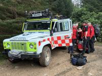 Rescue team assist injured casualties