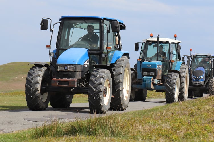 Craig Price of Rhayader with his New Holland TL90