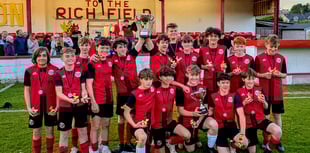 Talgarth under-14s celebrate historic double in debut season