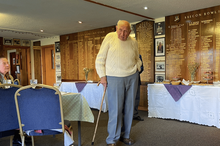 Sam Sloan, Brecon Bowls Club 75th anniversary