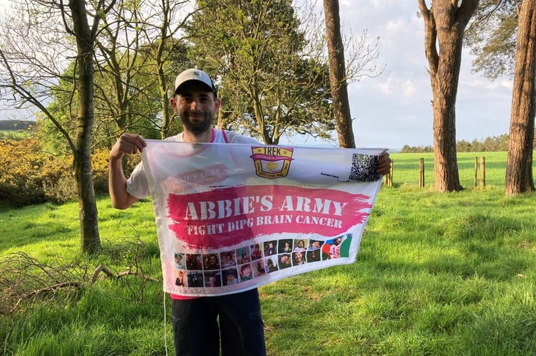 Chris Butler completed a 177-mile walk along Offa’s Dyke, raising more than £6,000 for children’s brain cancer charity Abbie’s Army