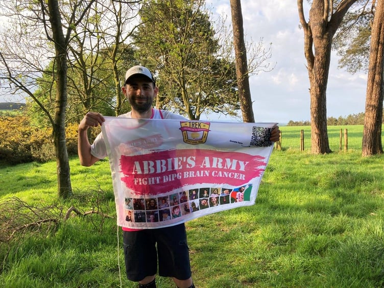 Chris Butler completed a 177-mile walk along Offa’s Dyke, raising more than £6,000 for children’s brain cancer charity Abbie’s Army