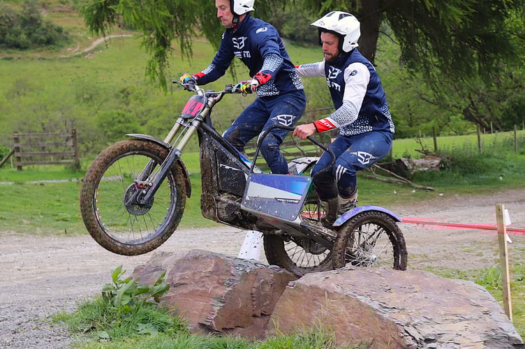 Neil and Mike Franks, who came third in the Expert class on rounds 4 and 5 with their electric powered EM
