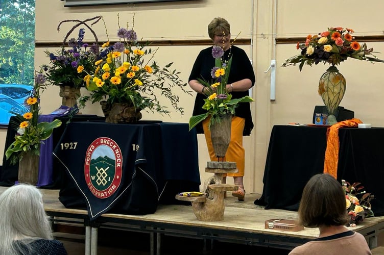 Members of the Powys Brecknock Federation of Women’s Institutes gathered for their Annual Council Meeting in Llangorse