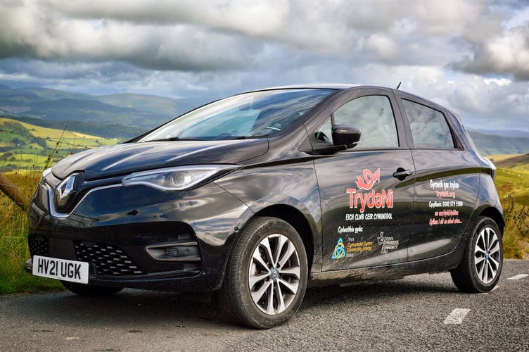 A TrydaNi electric vehicle will be in Llandovery as part of the town’s Great Big Green Week celebrations