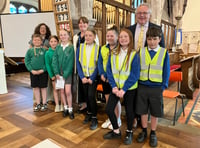 Llangattock pupils celebrate sanctuary award