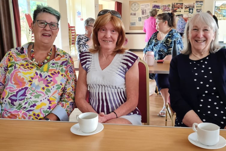 Tea, cake and camaraderie – WI members enjoying the event
