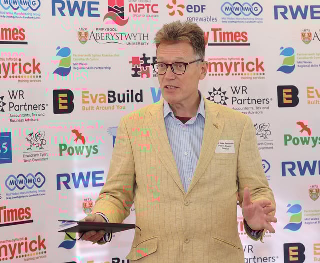 Council leader calls for collaboration at Powys Business Awards launch