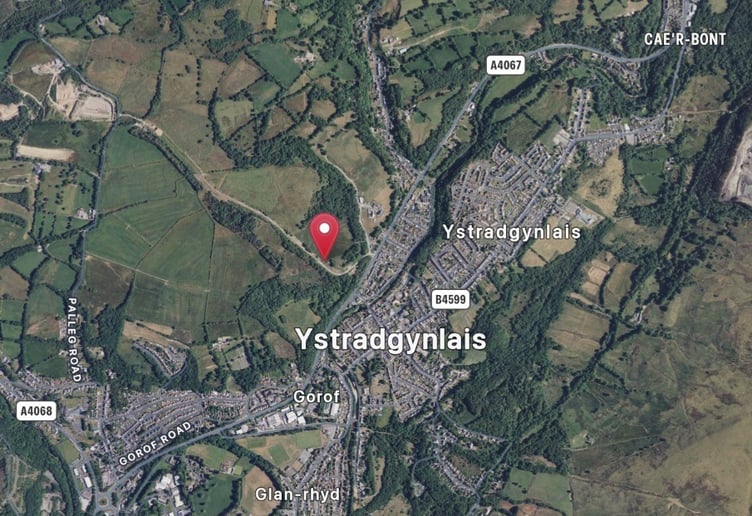 Ystradgynlais map graphic - biz units