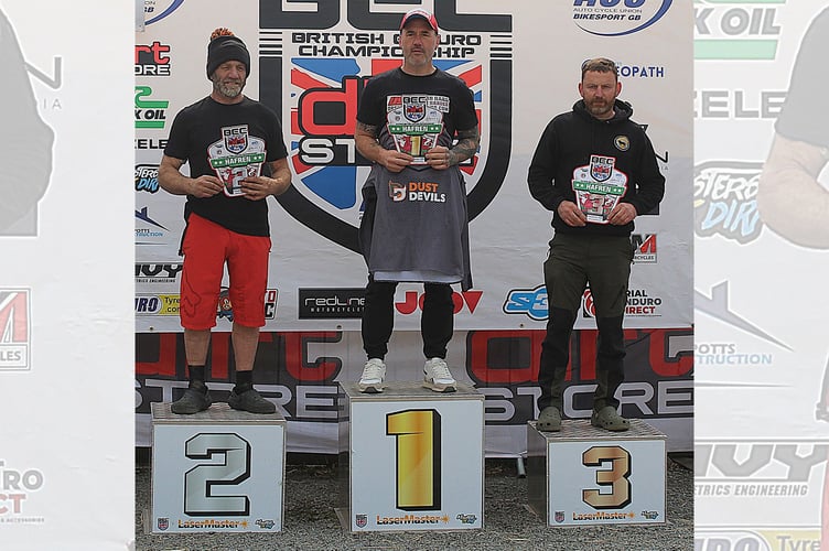 Builth’s Luke Powell claimed third place on both days in the Over 40 class