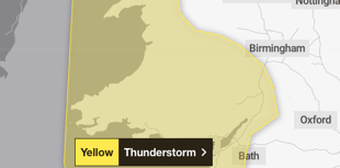 Thunderstorm warning extended to evening