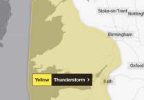 Thunderstorm weather warning extended into the evening