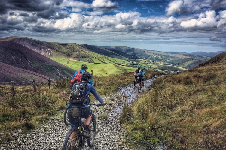 Glyndwr Way one of the major Powys paths 