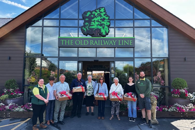 The Old Railway Line’s top 10 customers received hampers as part of the garden centre’s 35th anniversary celebrations