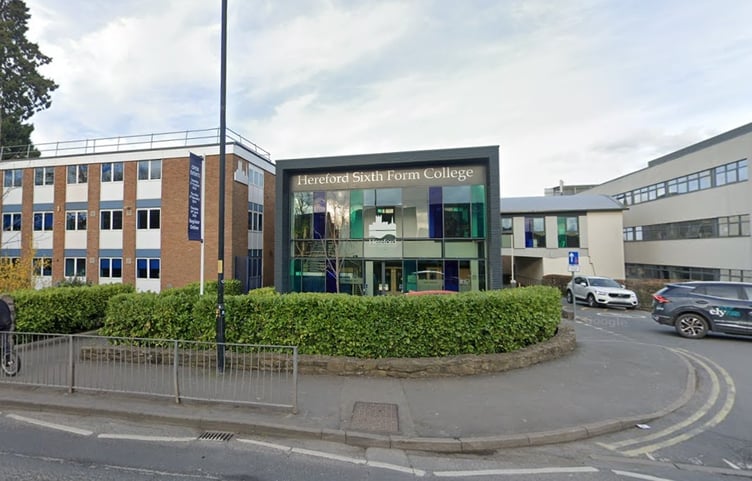 Many Powys teenagers attend Hereford Sixth Form College