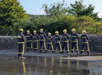 Young Fire Cadets celebrate graduation in Abercrave
