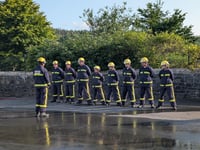 Young Fire Cadets celebrate graduation in Abercrave