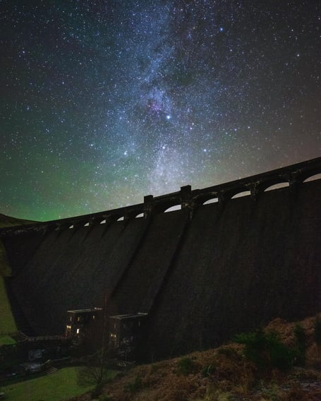 Stunning skies over Claerwen Reservoir