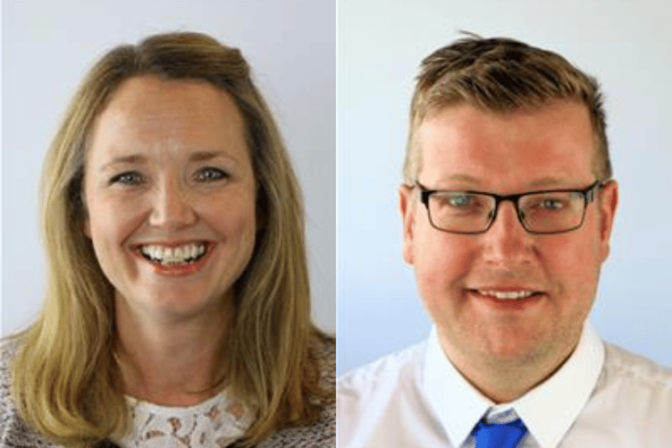 Cllr Sarah Williams and Karl Lewis