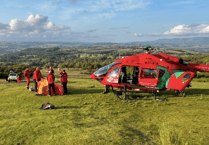 Brecon Mountain Rescue Team assist casualty with serious head injury after fall