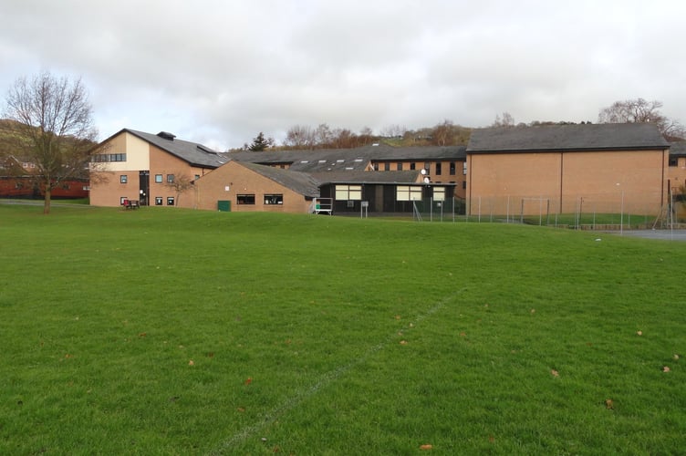 Crickhowell High School, whose sixth form could be under threat as part of county-wide education reforms