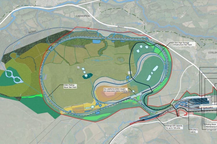 A site masterplan shows how the GCRE will take shape.