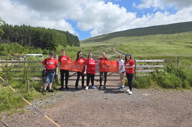 Edee climbs Pen y Fan