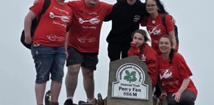 Edee, 12, climbs Pen y Fan in memory of father