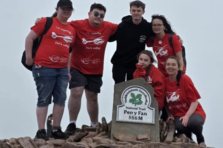 Edee climbs Pen y Fan