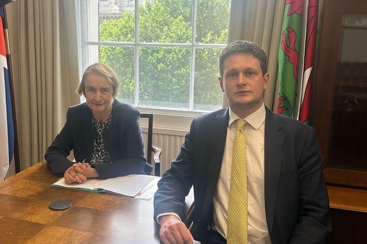 David Chadwick MP met with Dame Nia Griffith, Parliamentary Under-Secretary of State for Wales