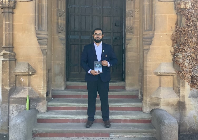 Gulwali Passarlay, author and refugee rights campaigner, pictured during his visit to Gwernyfed High Schoo