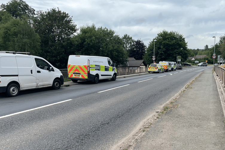 Police in Glasbury