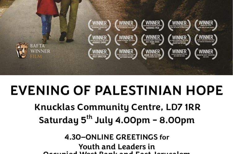 Evening of Palestinian hope in Knighton