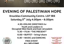 Evening of Palestinian Hope to be held in Knighton