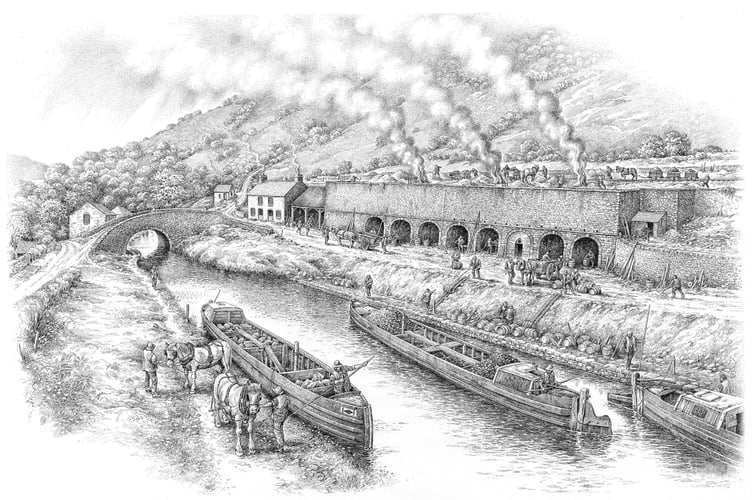 Brynhyfryd limekilns at Talybont