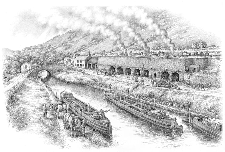 Brynhyfryd limekilns at Talybont