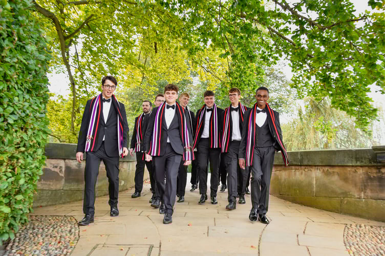 The King's Men are choral scholars of The Choir of King's College, Cambridge