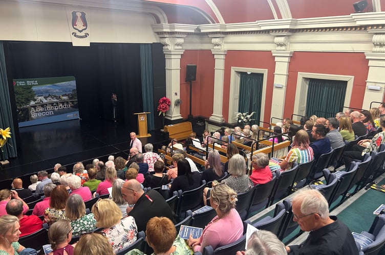 A packed Adelina Patti Theatre as the community came together for the 2025 Best of Brecon Awards