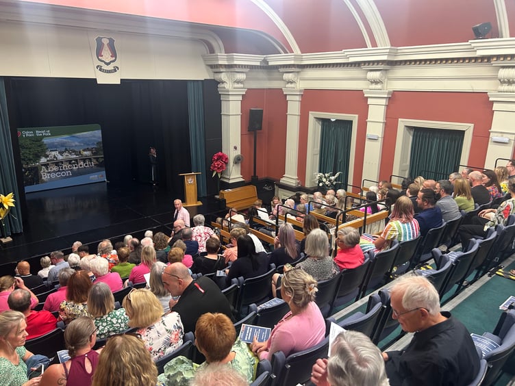 A packed Adelina Patti Theatre as the community came together for the 2025 Best of Brecon Awards