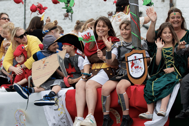 Newbridge-on-Wye Primary School won first place for their Cynefin-themed float