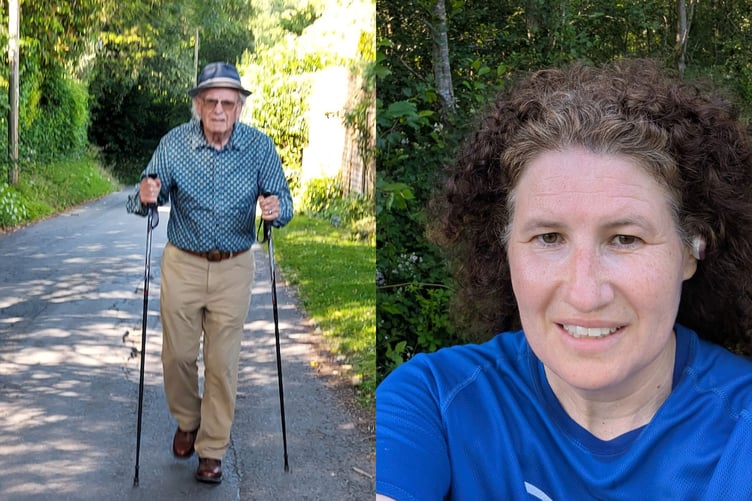 John Fitzgerald and Eleri Darkins are taking on personal challenges to raise funds for harp tuition in local schools