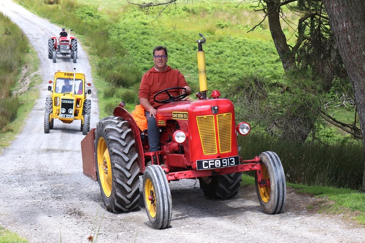 Llandrindod Wells David Micah on his David Brown 850 supplied by Automobile Palace